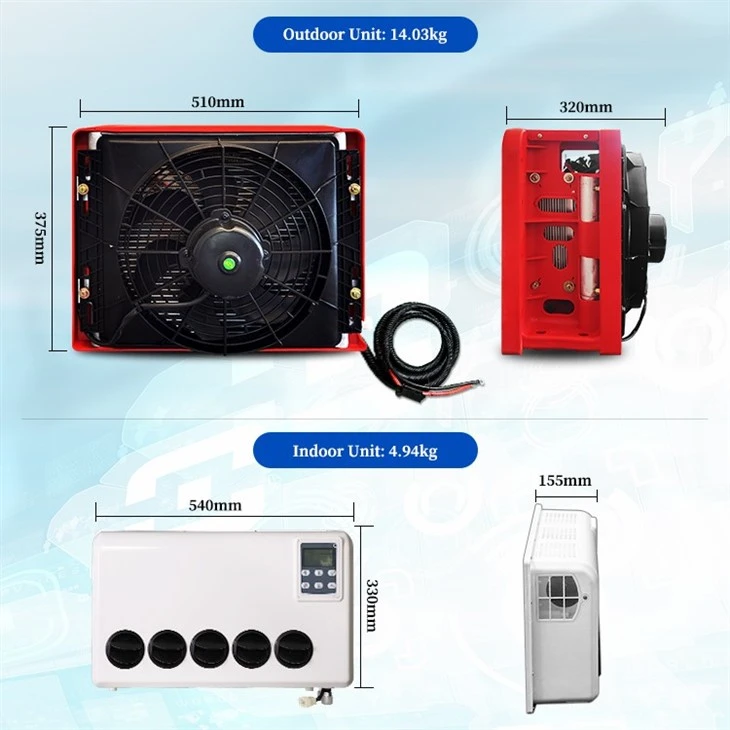 Electric Dc Truck Air Conditioner