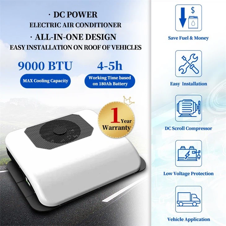 Truck Roof Mounted Electric Dc Air Conditioner